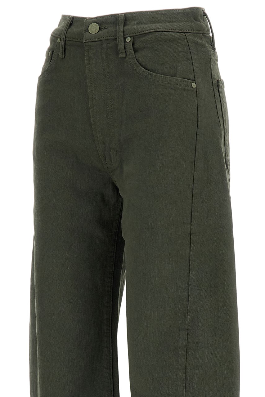 Mother Green Half Pipe Stretch Jeans Groen