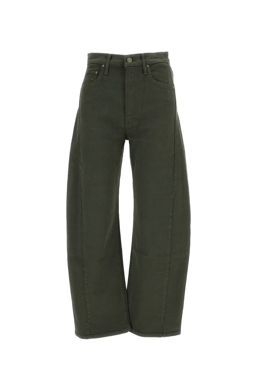 Mother Green Half Pipe Stretch Jeans Groen