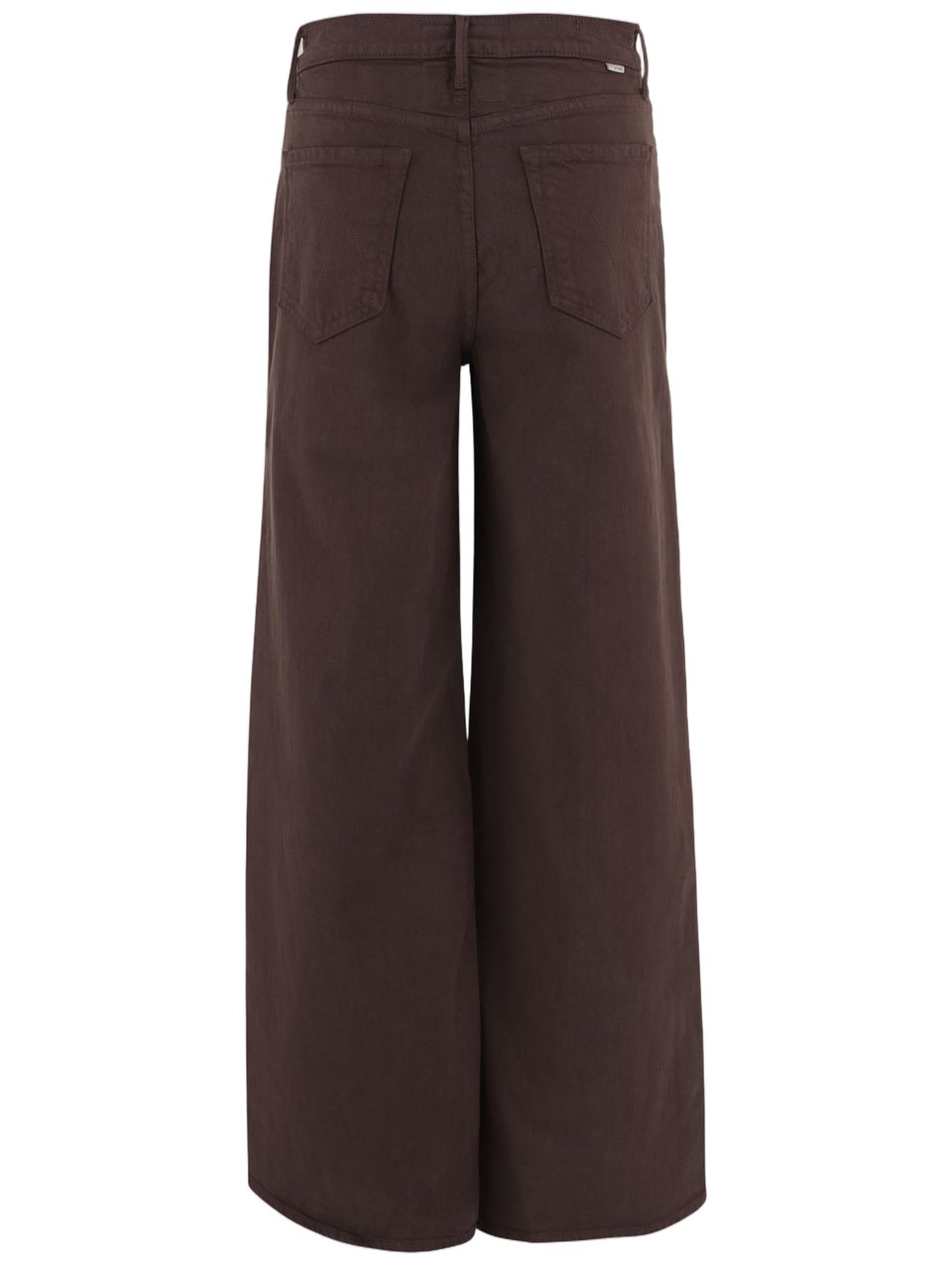 Mother Wide-Leg Stretch Cotton Jeans With Classic Five-Pocket Style Zwart