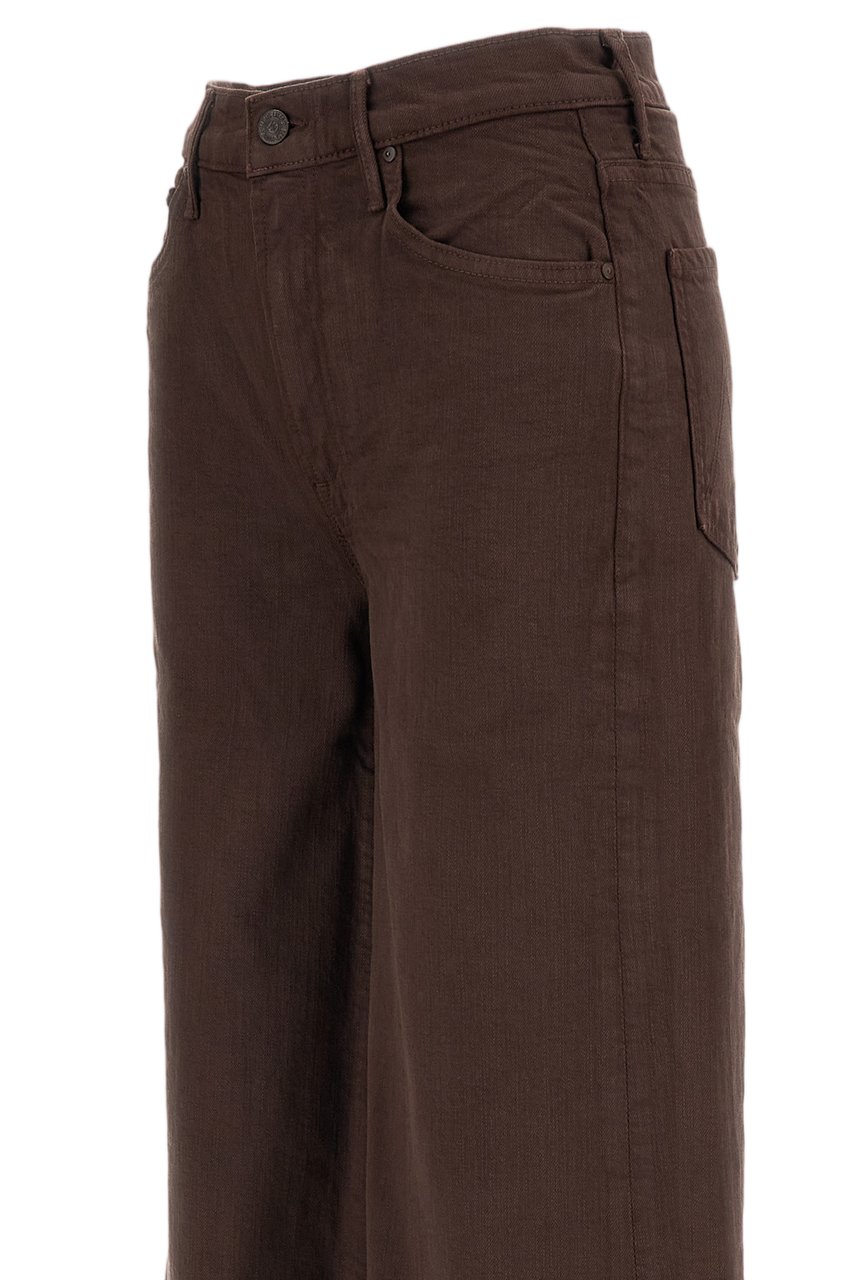 Mother Brown The Undercover Sneak Stretch Cotton Jeans Bruin