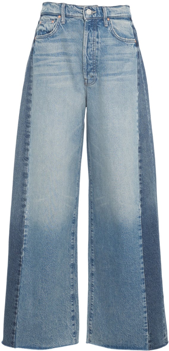 Mother Wide Leg Jeans 'The Pipe Dream' Blauw