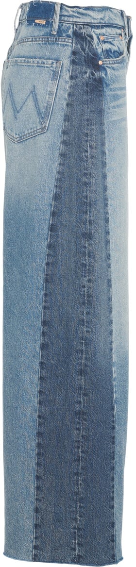 Mother Wide Leg Jeans 'The Pipe Dream' Blauw