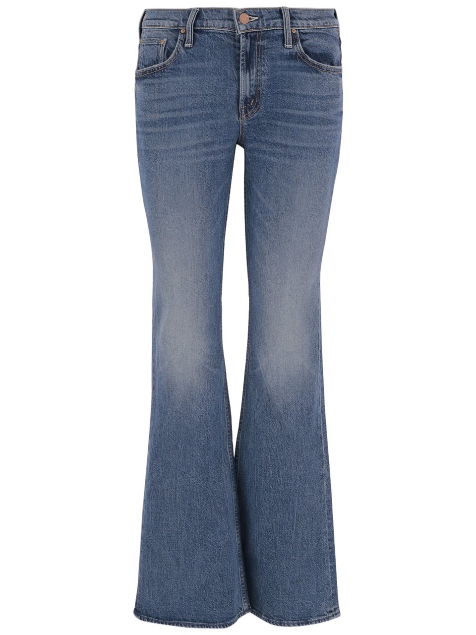 Mother Flared Leg Jeans With Classic Five-Pocket Design Grijs