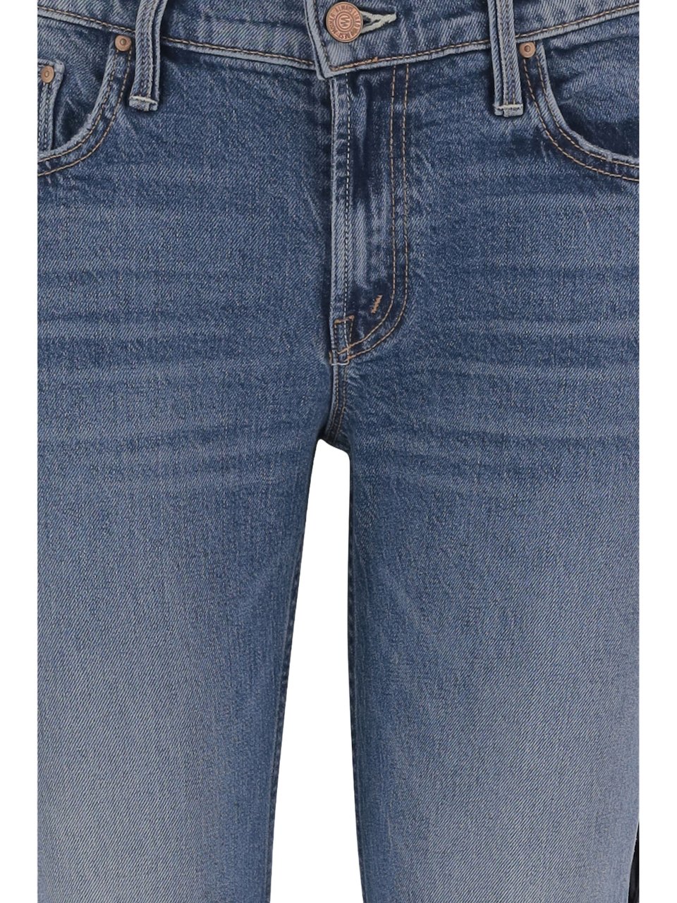 Mother Flared Leg Jeans With Classic Five-Pocket Design Grijs