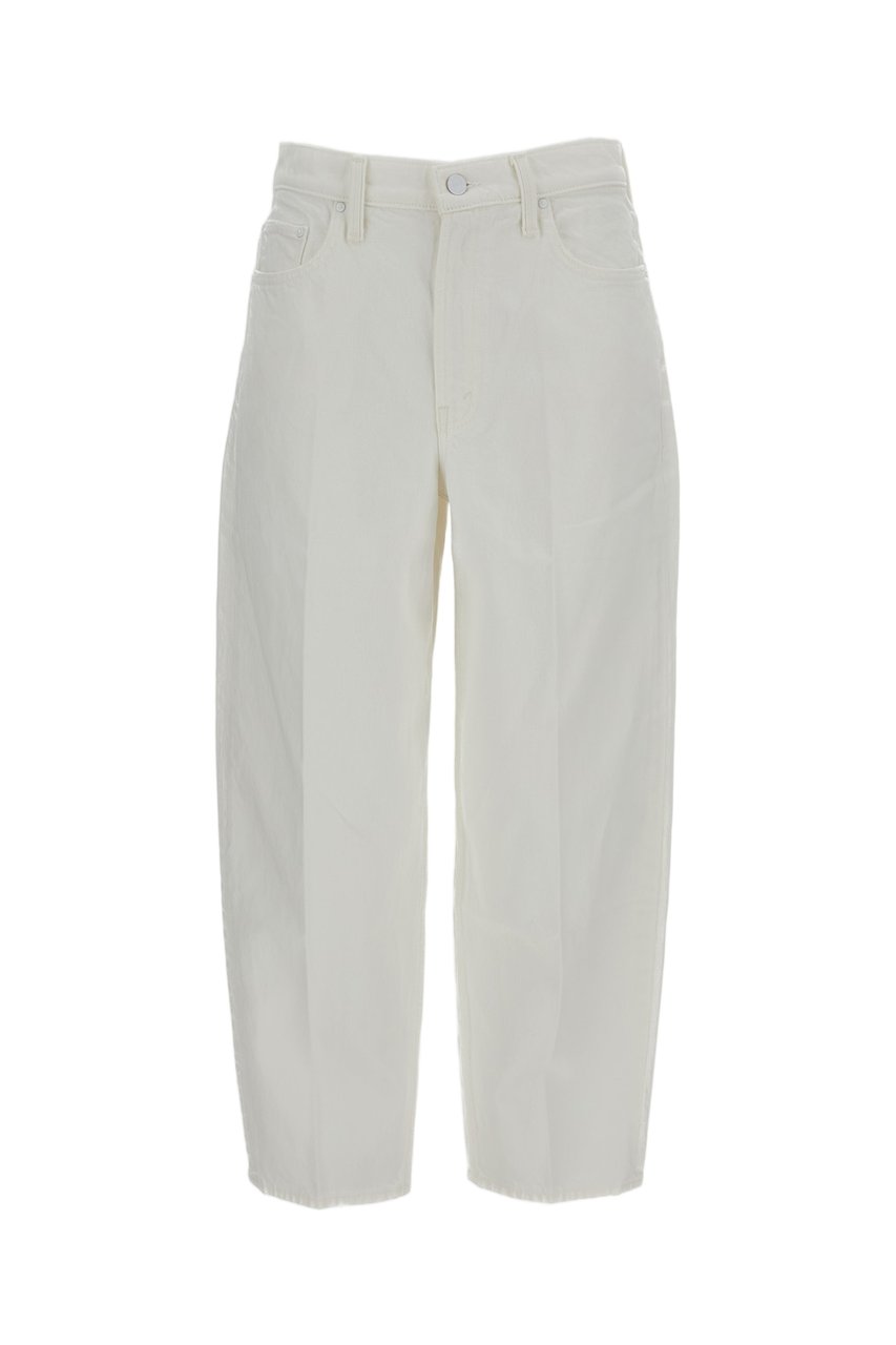 Mother Optic White The Rabbit Hole Denim Jeans Wit
