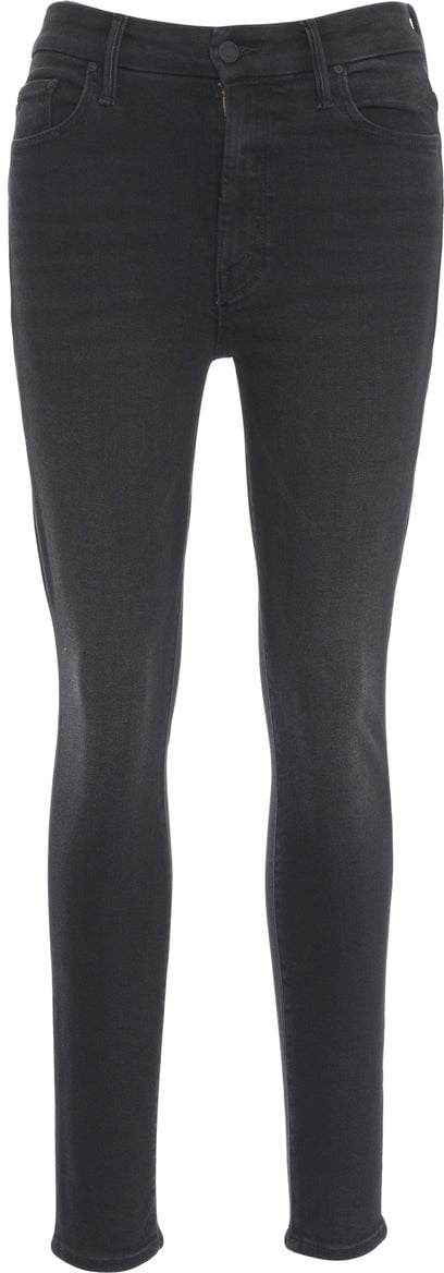 Mother Skinny jeans 'Looker' Zwart