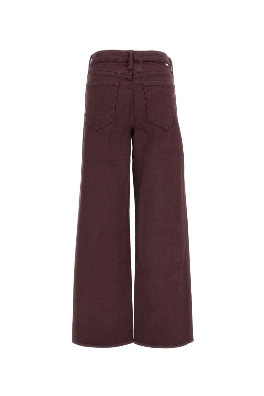 Mother Burgundy Rerun Cotton-Blend Stretch Jeans Maroon