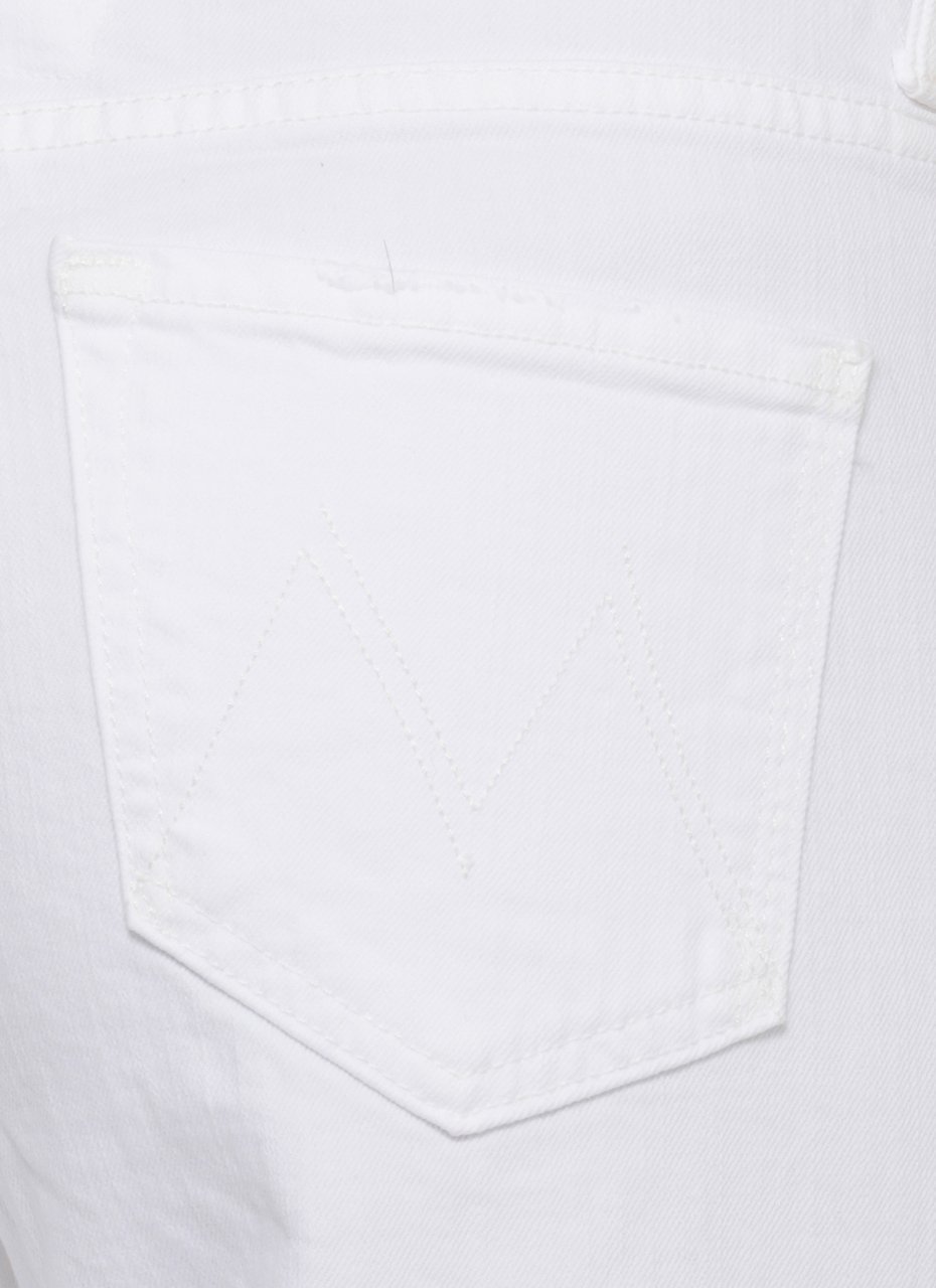 Mother White The Rerun Cotton Jeans Wit