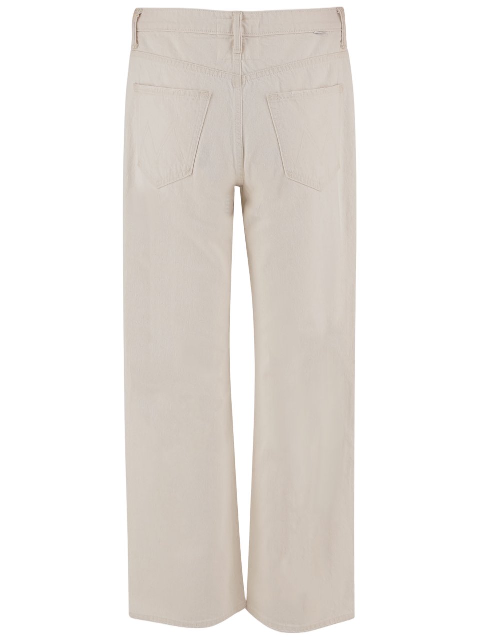 Mother Straight-Leg Cotton Denim Jeans With Classic Five-Pocket Design Grijs
