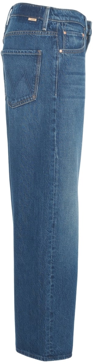 Mother Wide Leg Jeans 'The Dodger' Blauw