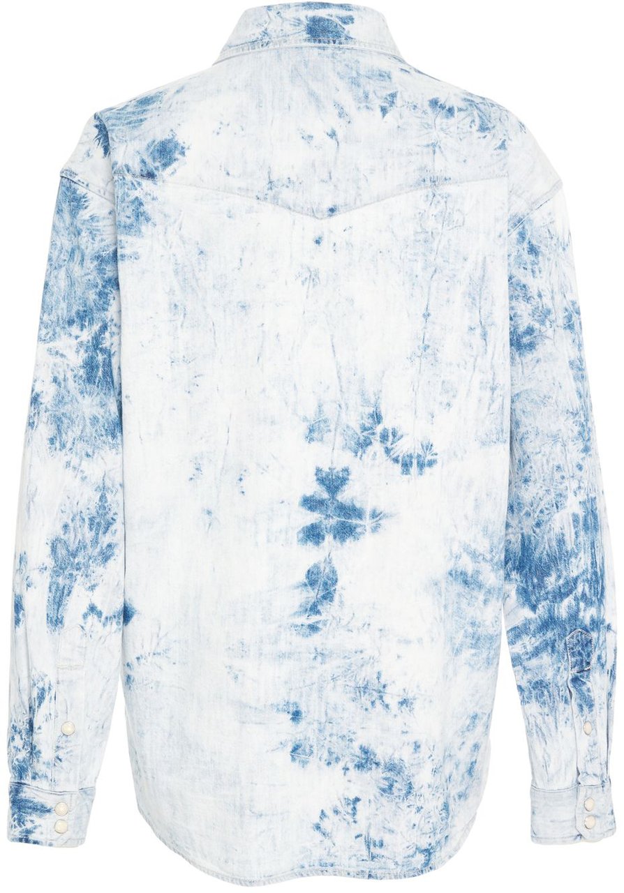 Mother Denim blouse 'The Exes And Ohs' Blauw