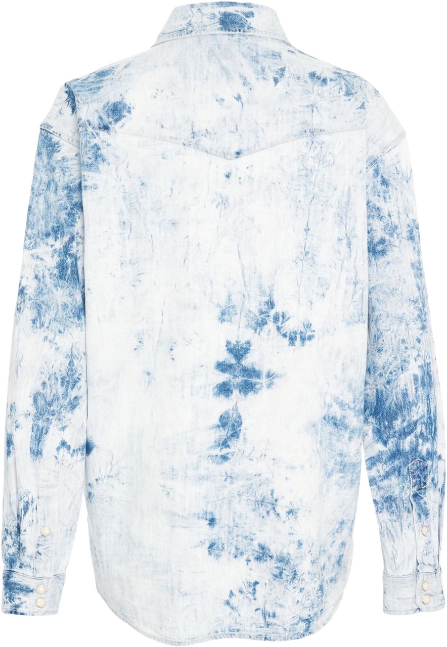 Mother Denim blouse 'The Exes And Ohs' Blauw