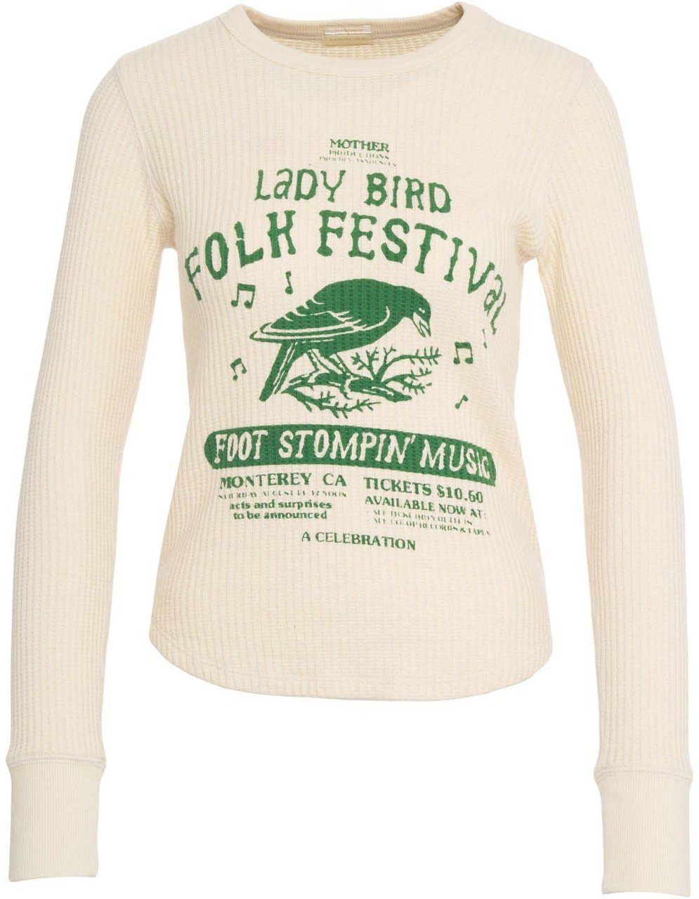 Mother Longsleeve 'Itty Bitty Goodie' Beige