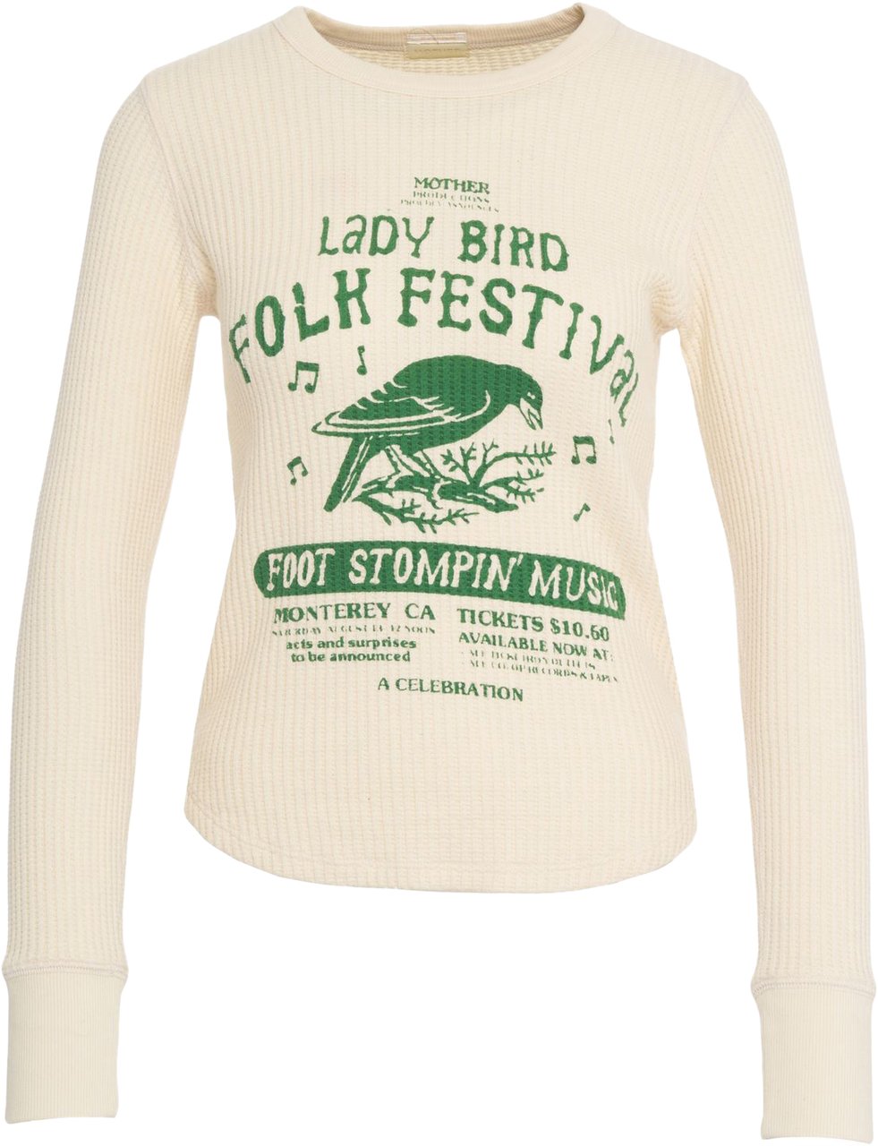 Mother Longsleeve 'Itty Bitty Goodie' Beige