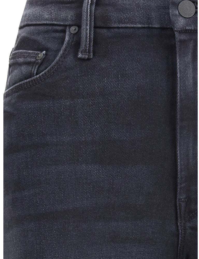 Mother Denim Mother Denim Black Cotton Jeans Denim Zwart