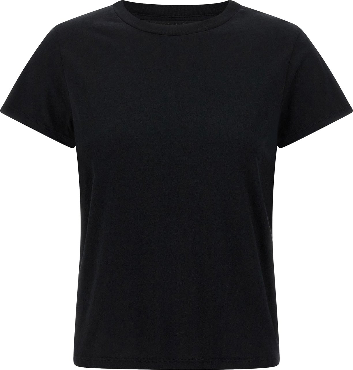 Mother Denim Black Cotton T-Shirt Wit