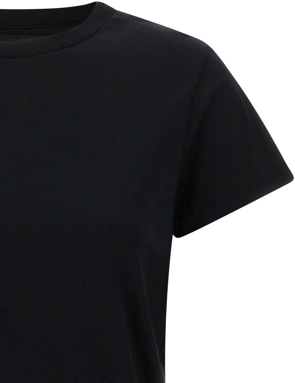Mother Denim Black Cotton T-Shirt Wit