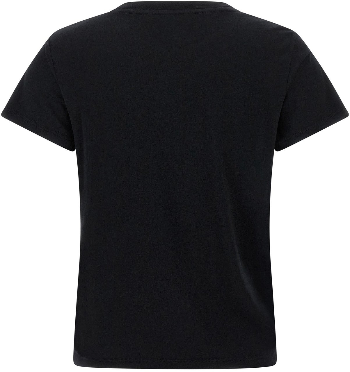 Mother Denim Black Cotton T-Shirt Wit