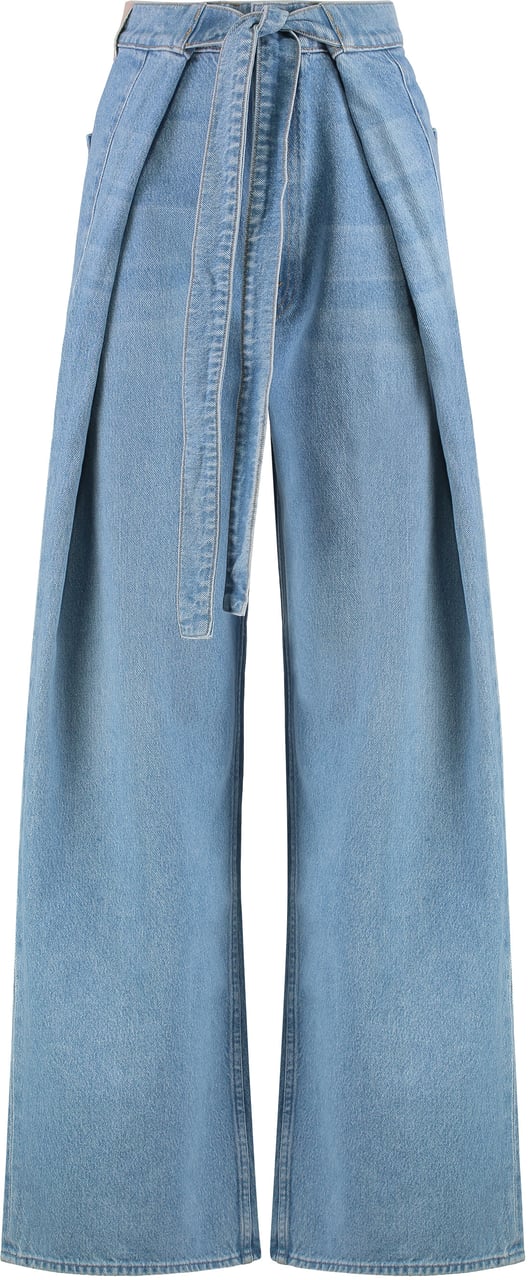 Mother Denim SNACKS! The Fold In Funnel wide-leg jeans Blauw