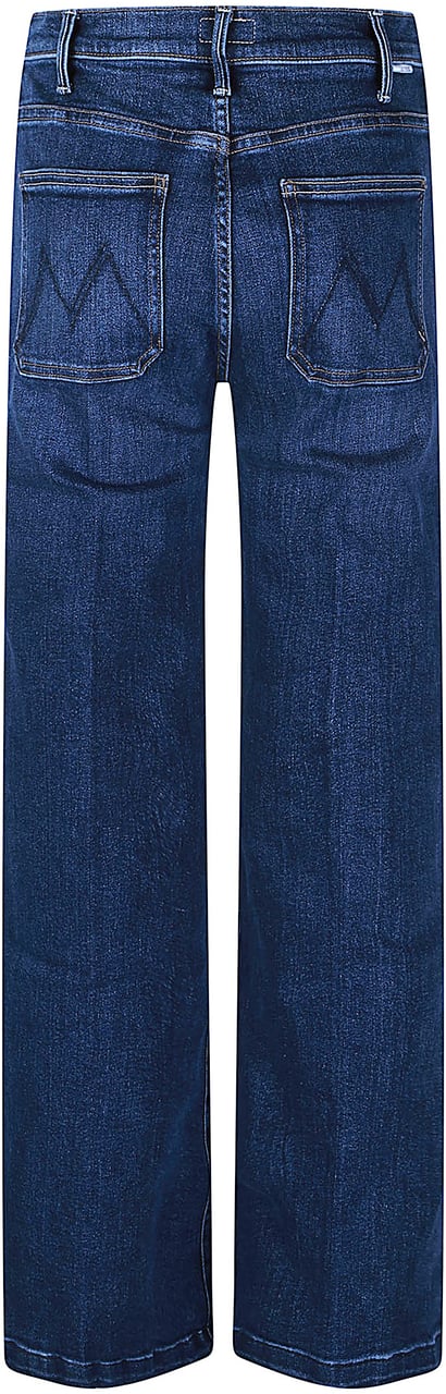 Mother Denim Hustler Roller Patch Pkt Skimp Jeans Blue Blauw