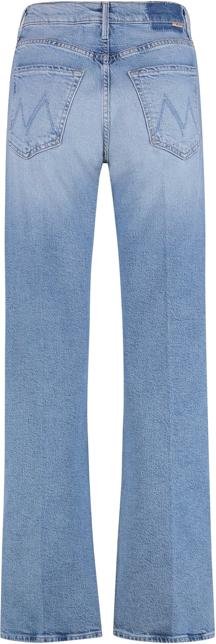 Mother Denim The Lasso 5-pocket straight-leg jeans Blauw
