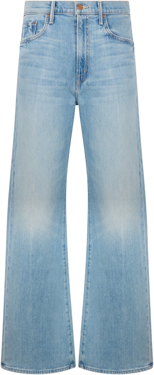 Mother Denim Wide jeans in cotton blend Lichtblauw