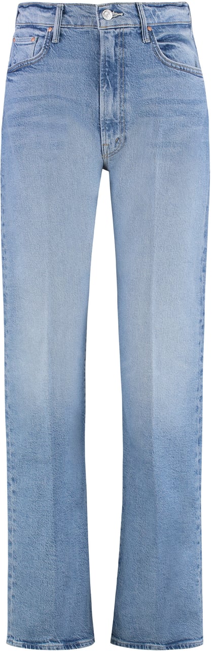 Mother Denim The Lasso 5-pocket straight-leg jeans Blauw