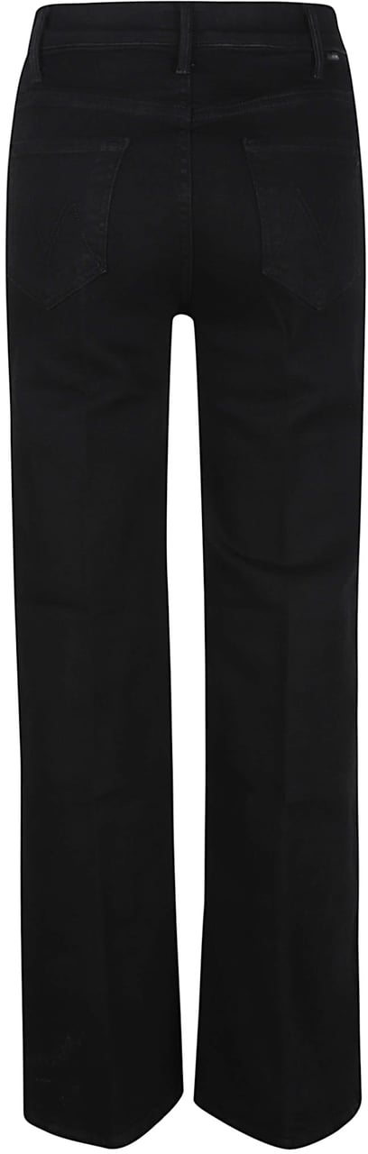 Mother Denim The Hustler Roller Sneak Jeans Black Zwart