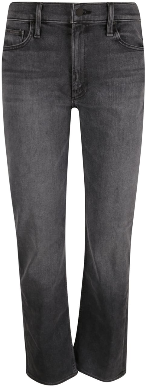 Mother Denim The Mid Rise Rider Skimp Jeans Grey Grijs