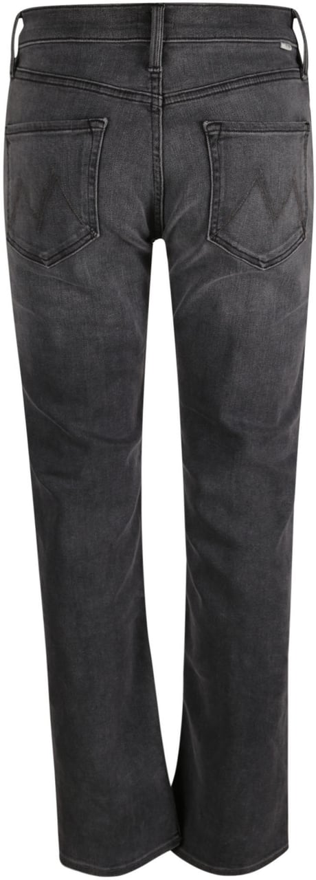 Mother Denim The Mid Rise Rider Skimp Jeans Grey Grijs