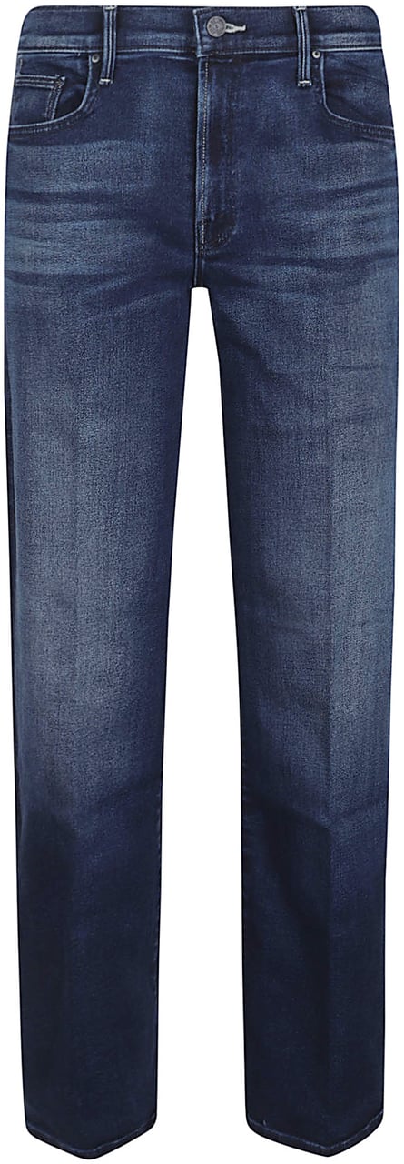 Mother Denim The Mide Rise Maven Sneak Jeans Blue Blauw