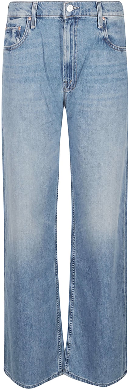 Mother Denim The Spinner Sneak Jeans Blue Blauw