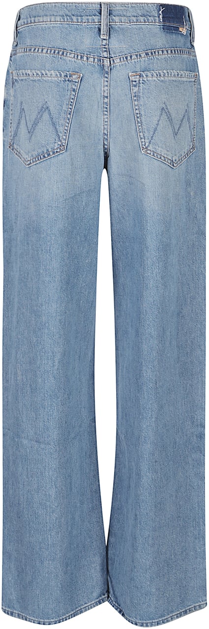 Mother Denim The Spinner Sneak Jeans Blue Blauw
