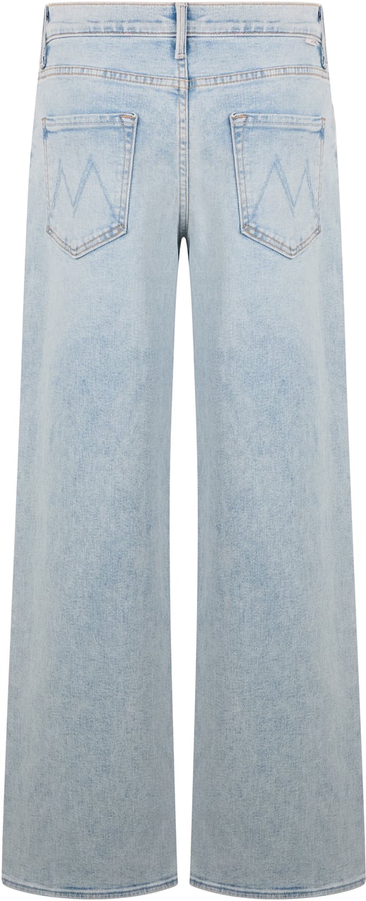Mother Denim Straight jeans in cotton Lichtblauw