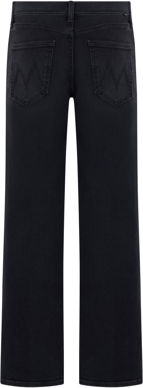 Mother Denim Straight jeans in cotton blend Zwart