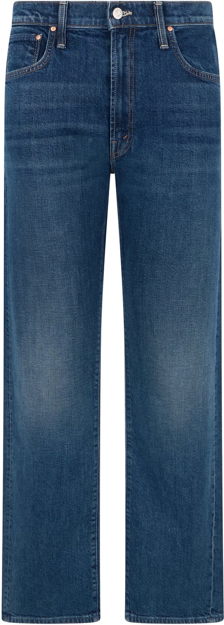 Mother Denim Straight jeans in cotton Blauw