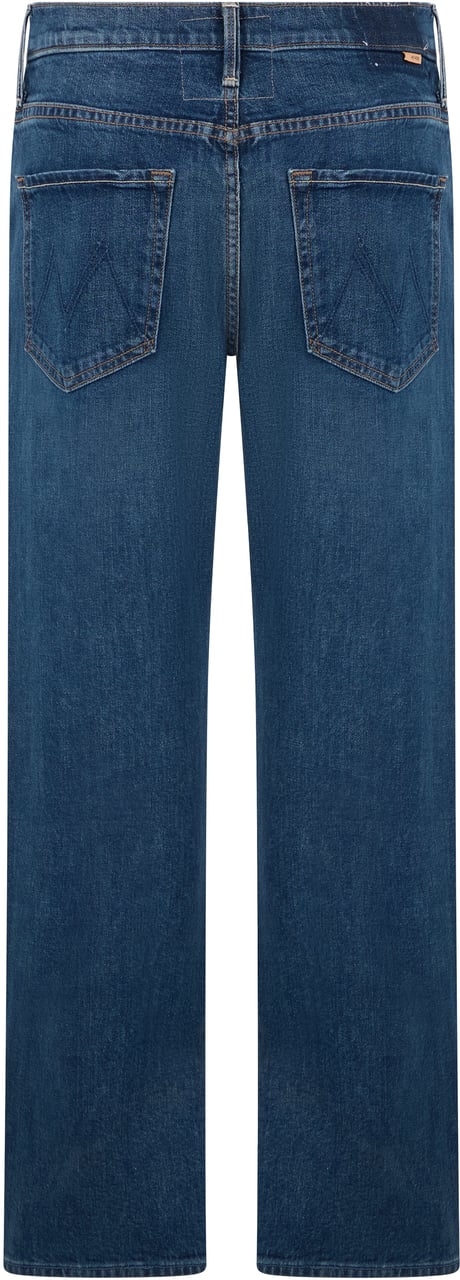 Mother Denim Straight jeans in cotton Blauw