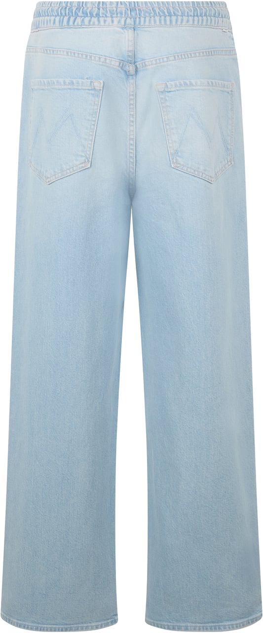Mother Denim Straight jeans in cotton Lichtblauw