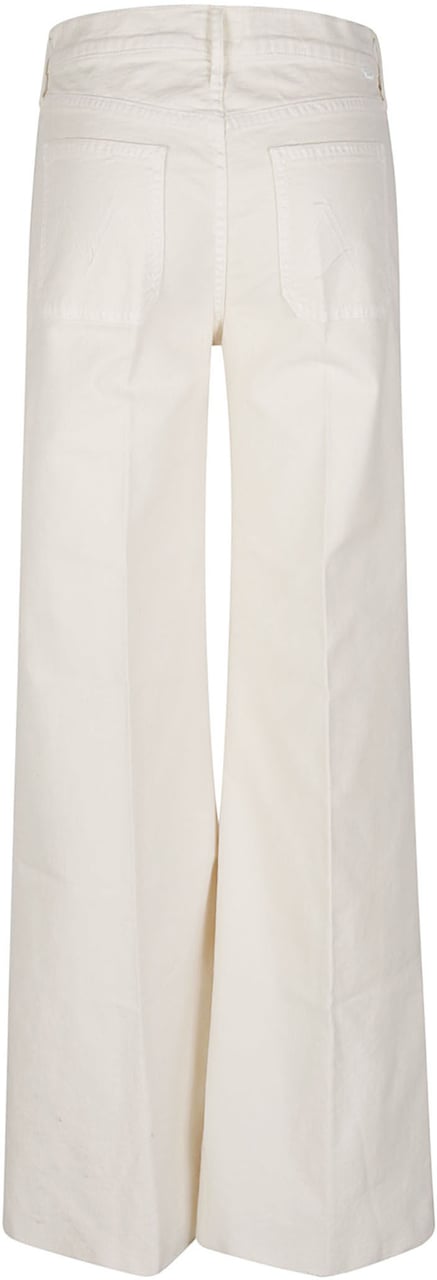 Mother Denim The Patch Pocket Twister Fray Jeans White Wit