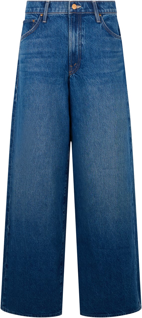 Mother Denim Wide-leg jeans in cotton Blauw