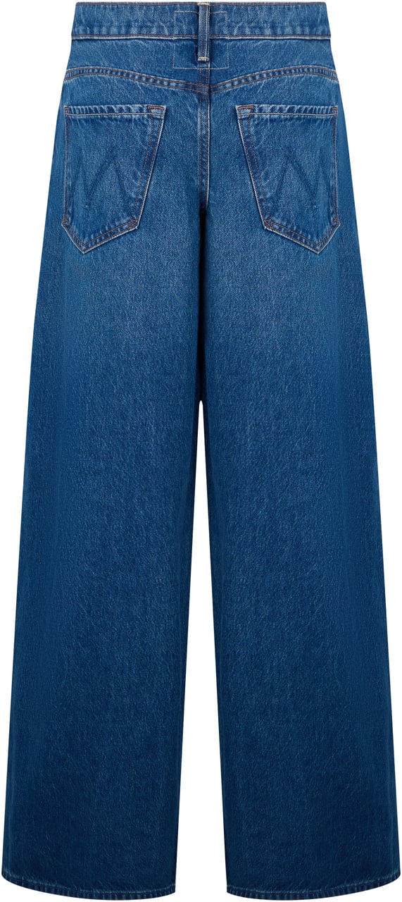 Mother Denim Wide-leg jeans in cotton Blauw