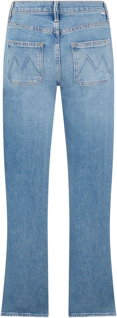 Mother Denim Cotton crop jeans Lichtblauw