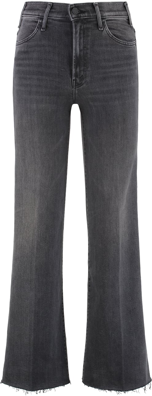 Mother Denim The Hustler Roller Sneak Fray jeans Grijs