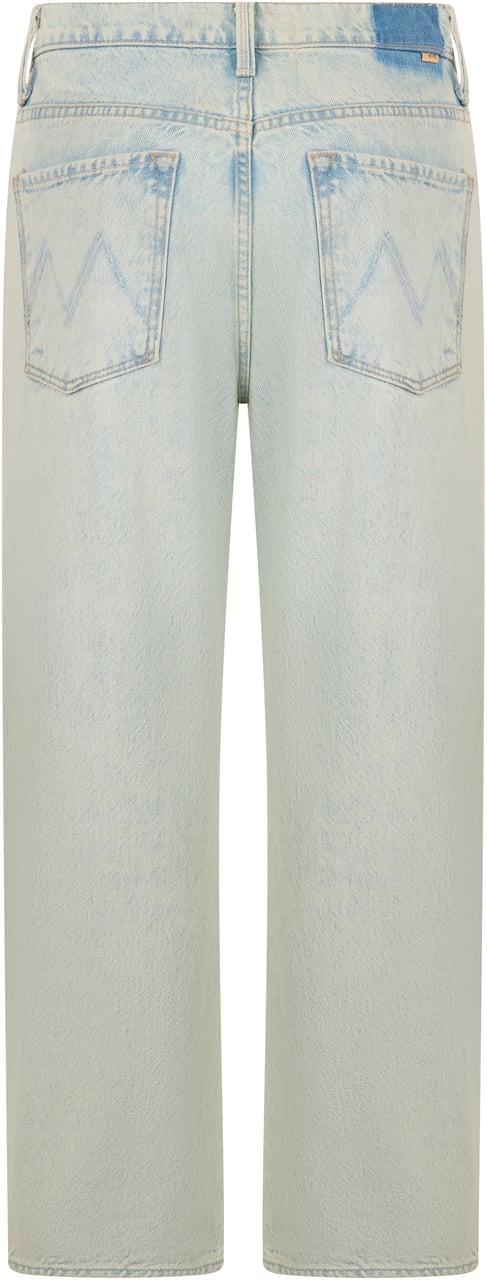 Mother Denim Straight jeans in cotton Lichtblauw