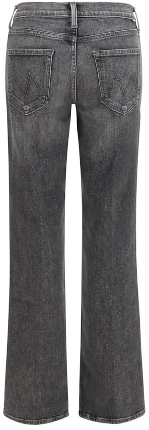 Mother Denim Gray Cotton Bootcut Jeans Grijs