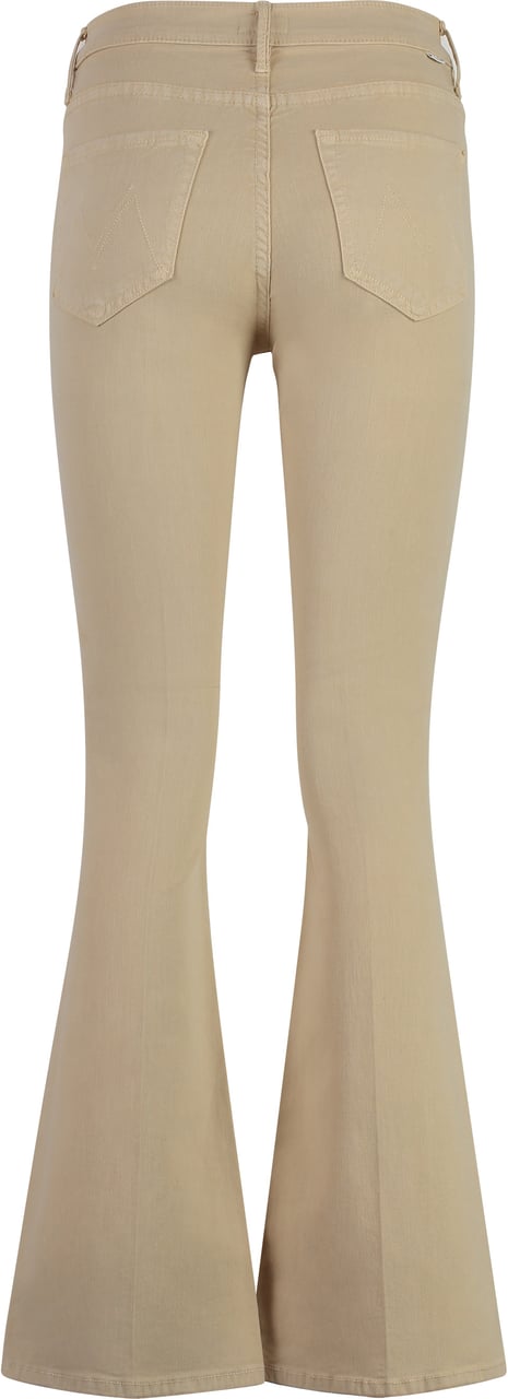 Mother Denim The Weekender cropped flared jeans Beige
