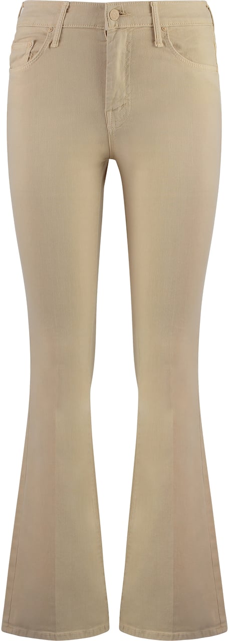 Mother Denim The Weekender cropped flared jeans Beige