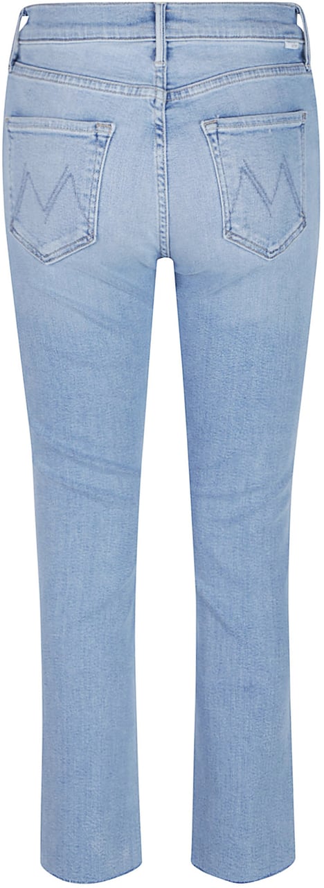 Mother Denim Mid Rise Dazzler Ankle Fray Jeans Blue Blauw