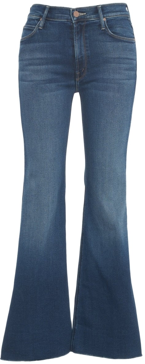 Mother Flared Jeans 'Lil Doozy Fray' Blauw