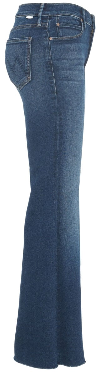 Mother Jeans Svasati 'Lil Doozy Fray' Blauw